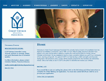 Tablet Screenshot of christchurchpreschool.org