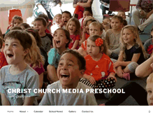 Tablet Screenshot of christchurchpreschool.net